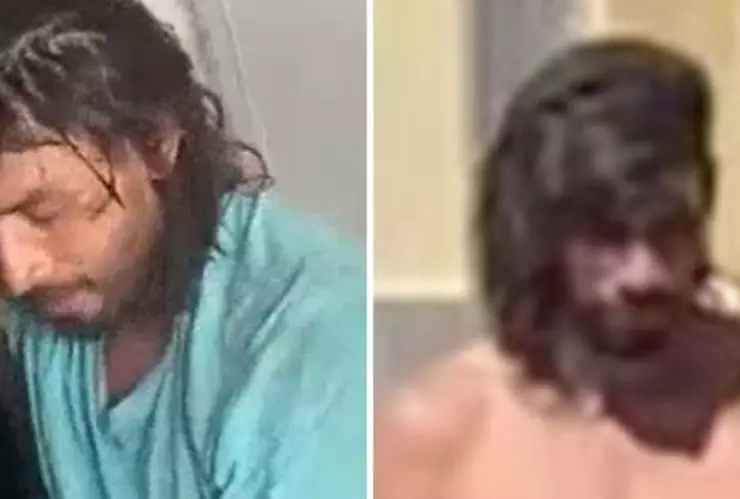 Hombre en situación de calle cuerpo atlético