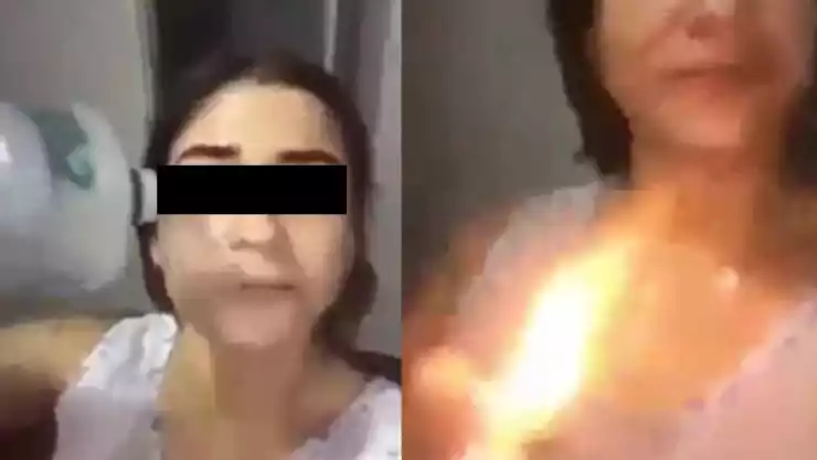 Mujer se prende fuego; su pareja no le perdonó infidelidad