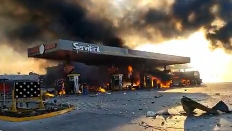 Gasolinera explota en Tula Hidalgo