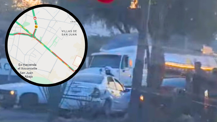 Choque en bulevar Aeropuerto León Gto hoy