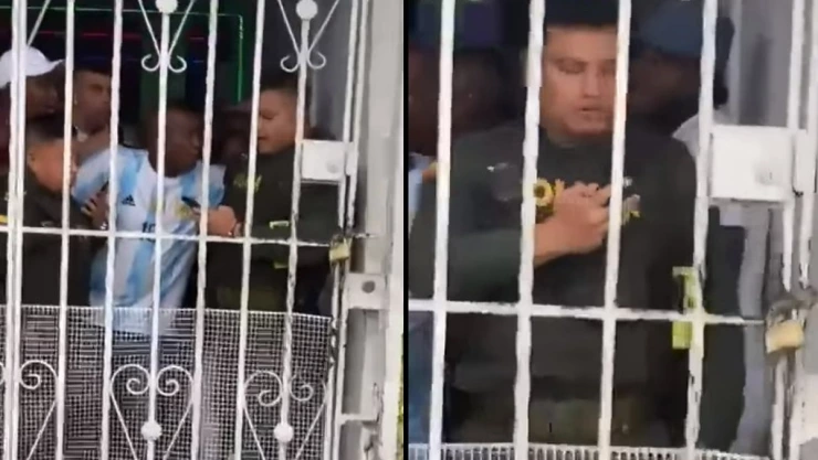 Policías terminan encerrados en fiesta.jp