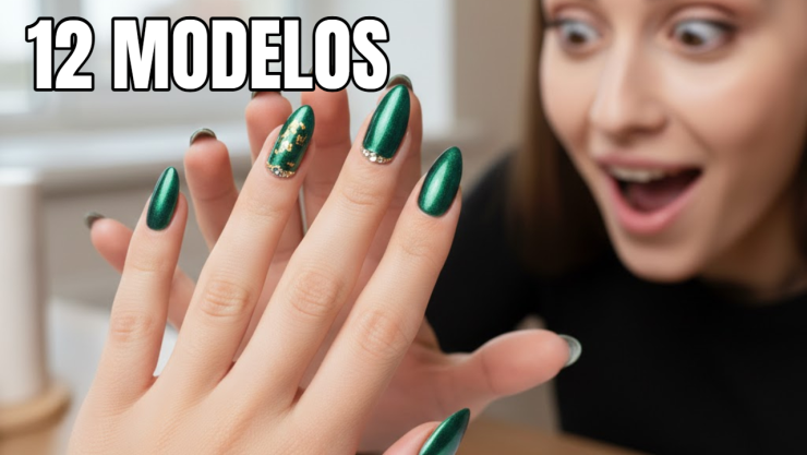 12 modelos de uñas verdes que se verán elegantes si las usas en cortas o largas: y para cualquier fecha del año