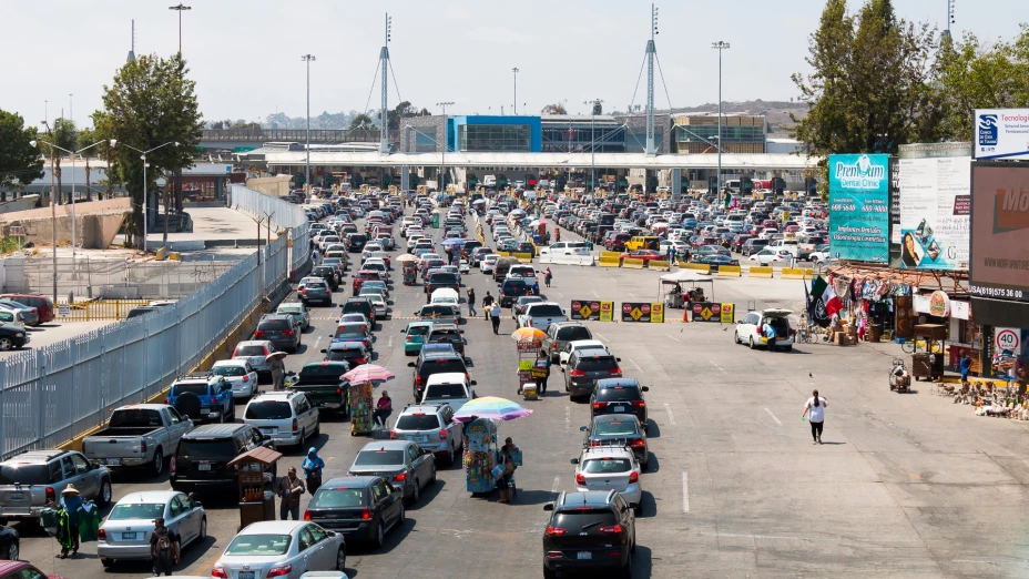 Frontera de San Ysidro entre México y Estados Unidos