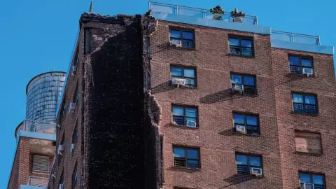 Colapso de chimenea en Nueva York