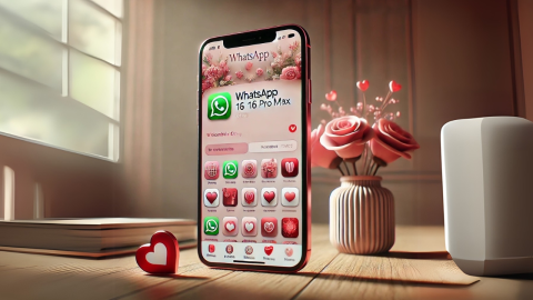 modo San Valentín en WhatsApp