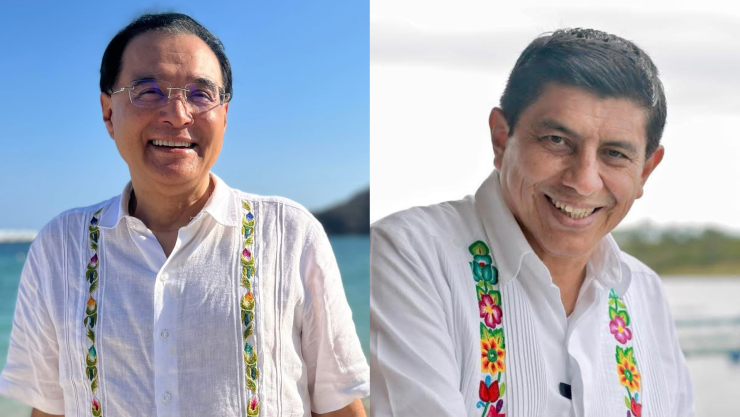 Benjamín Robles y Salomón Jara Cruz