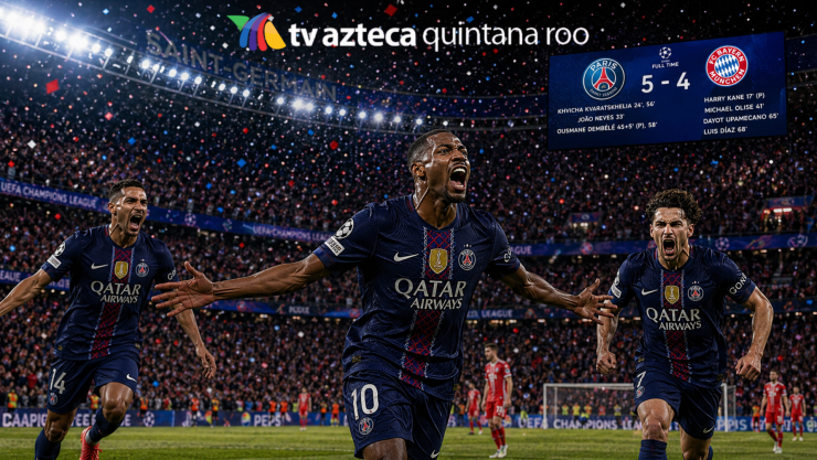 ¡PARTIDAZO HISTÓRICO! PSG vence al Bayern 5-4 en un duelo inolvidable