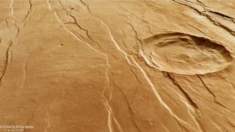 Hallan misteriosas marcas en la superficie de Marte