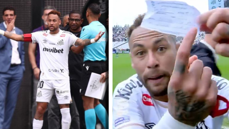 ESCÁNDALOSO VIDEO_ Neymar EXPLOTA contra árbitro durante partido de Santos de Brasil; esto pasó.webp