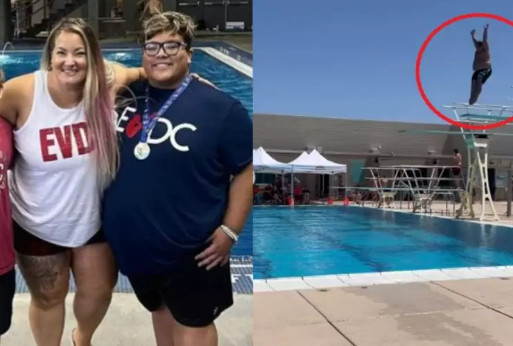 Joven muestra su talento para los clavados y se hace viral (VIDEO)