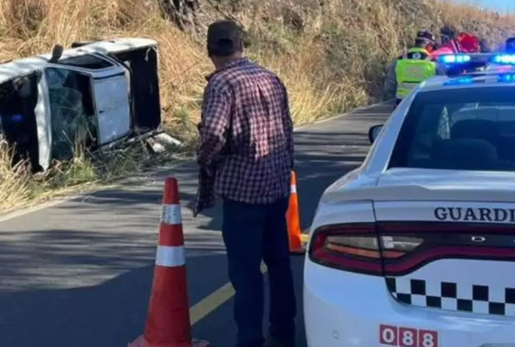 Aparatoso accidente en la carretera Tonila-San Marcos deja a 4 personas heridas