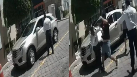 Captan agresión a guardia en fraccionamiento de Puebla; le llaman Lord Cajuela