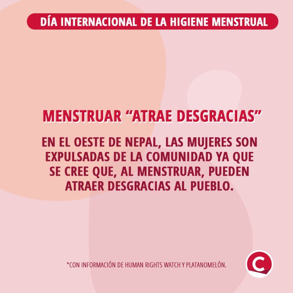 Menstruar atrae desgracias