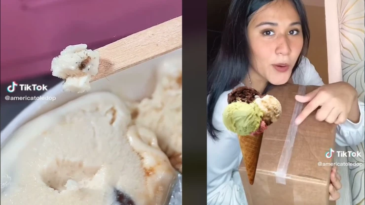 Chica encuentra piojo en su helado; le regalan shampoo