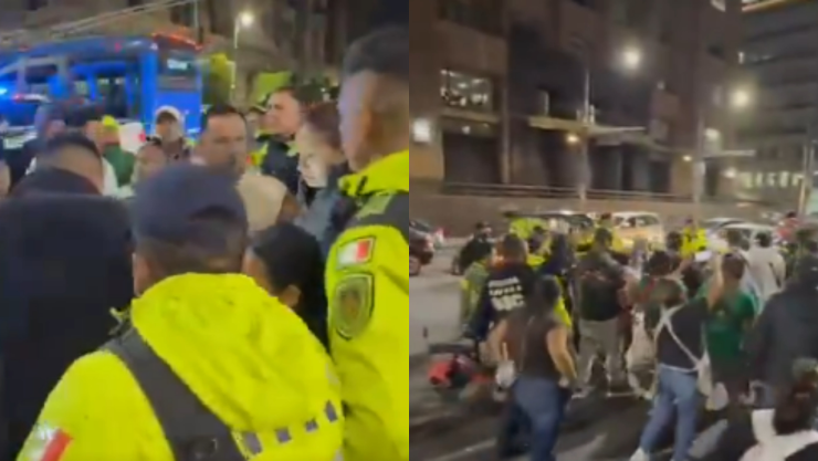 comerciantes y policías riña concierto Shakira