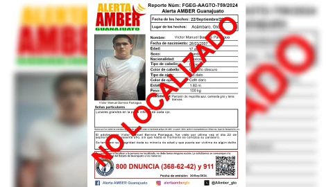 ¿Por qué se desactivó la Alerta Amber de Víctor Manuel Barrera Paniagua?