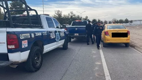 Torreón: Detienen a taxista por amenazas y reporte falso de robo