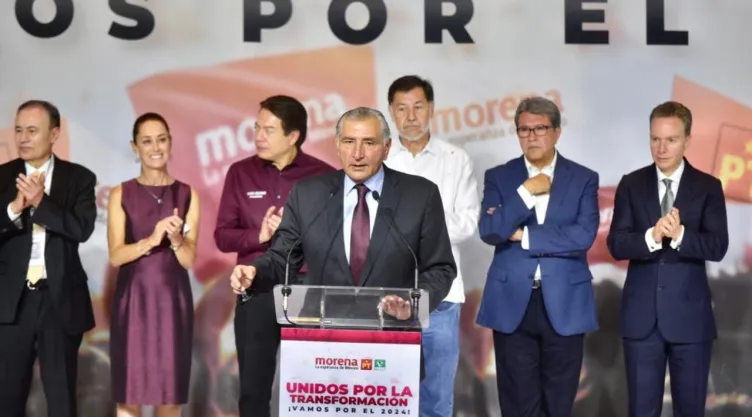 Conferencia de Adán Augusto junto a presidenta Sheinbaum