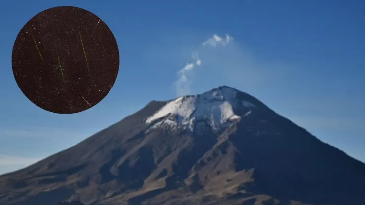 lluvia estrellas volcán