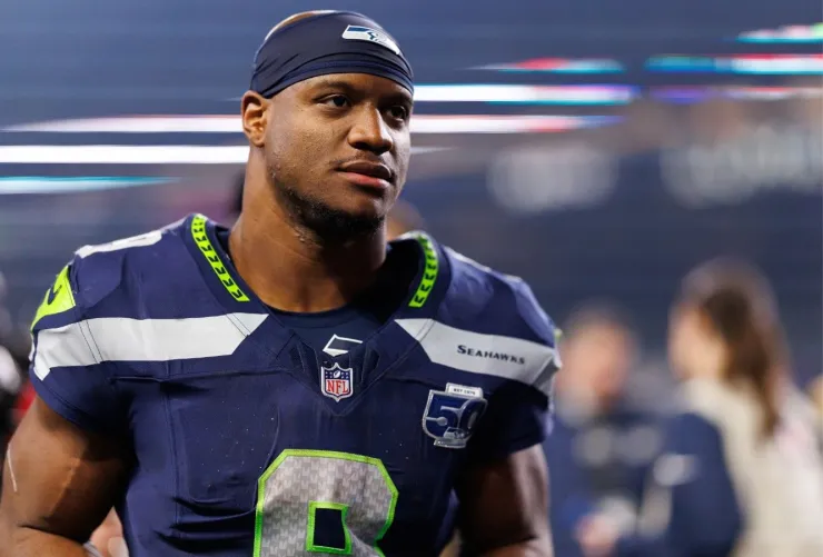 Los jugadores más guapos del Super Bowl 2026 Patriots vs. Seahawks Kenneth Walker III