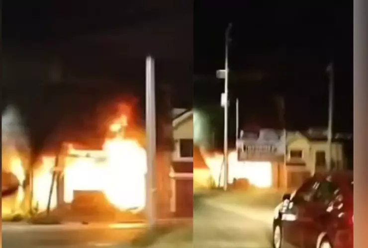 Incendio avenida Olímpica, en León