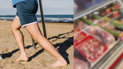Video viral asegura mostrar una pierna humana en un mercado chino