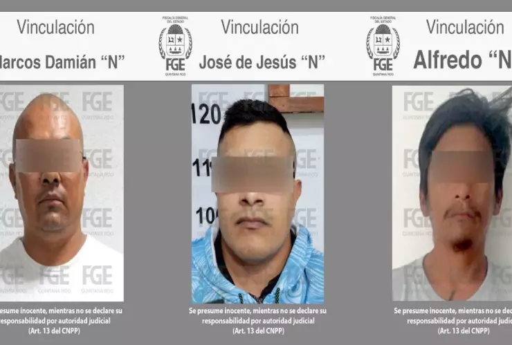 Vinculan a proceso a 6 hombres por varios delitos en Benito Juárez