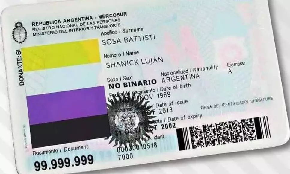 Argentina es el primer país de Latinoamérica que reconoce a personas no binarias.