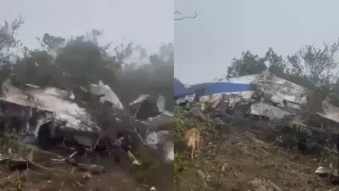 Se estrella avión en Colombia