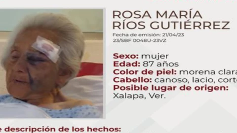 Buscan Familiares de Rosa María