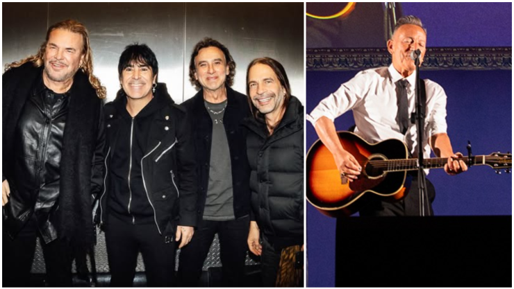 Collage de Maná y Bruce Springsteen
