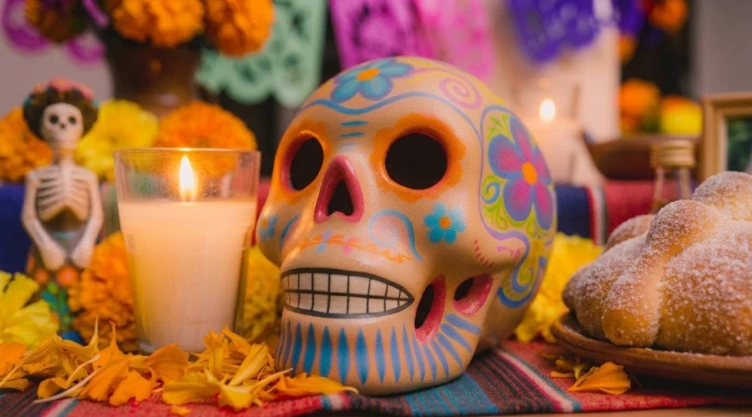 Ofrenda a un recién fallecido en Día de Muertos