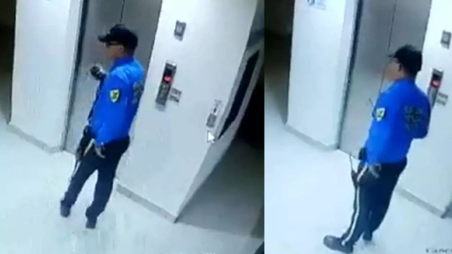Vigilante de edificio habla con fantasma