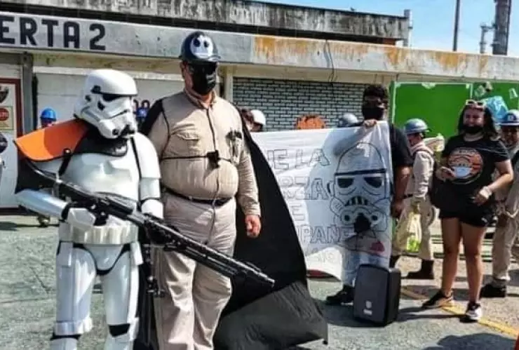 Darth Vader trabajador Pemex jubilación