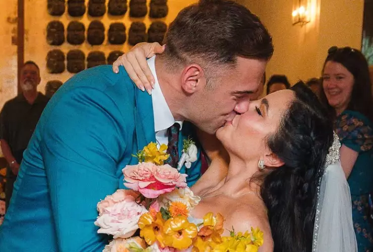 Martha Higareda y Lewis Howes se casaron