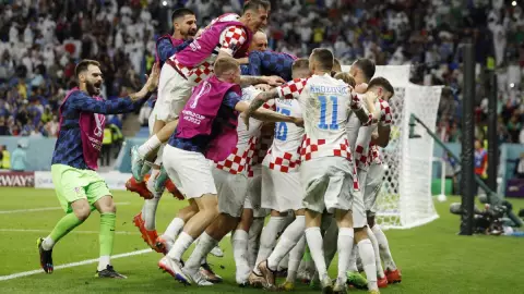 Croacia celebra el pase a 4tos de final