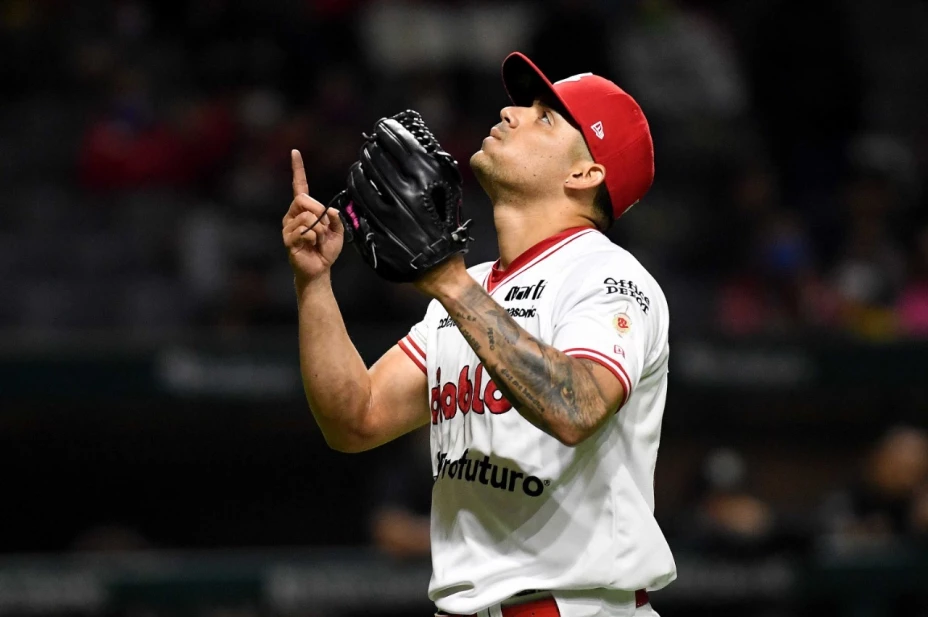 Jugadores de Diablos en la Final de la Liga Mexicana del Pacífico