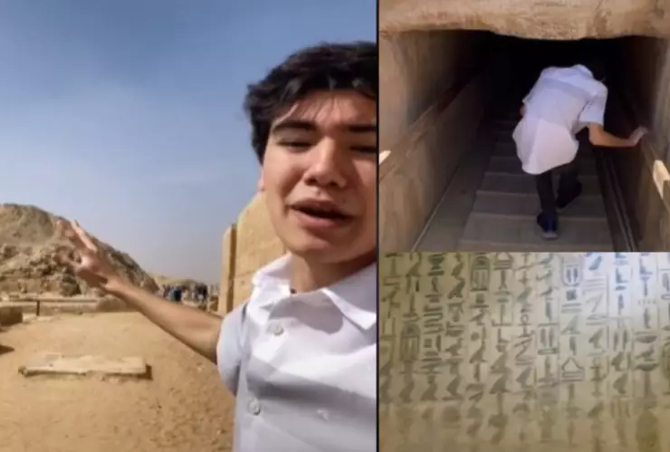 tiktoker piramides egipto
