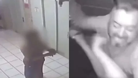 Video BRUTAL | Mujer es golpeada en la cara y arrastrada en un elevador por un empresario en Brasil