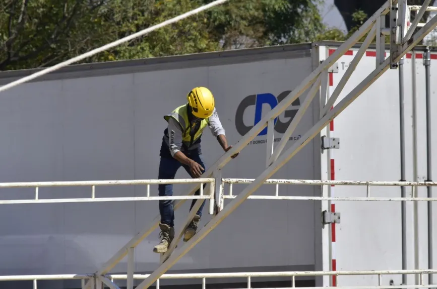 Así va la construcción del Centro de Acopio.