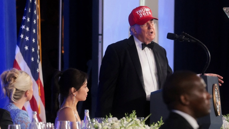 Trump en la cena de corresponsales de la Casa Blanca