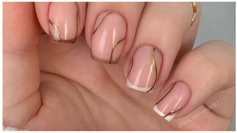diseños de uñas nude