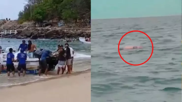 VIDEO: Pescadores encuentran cadáver de turista ahogado en Puerto Escondido, Oaxaca; otro sigue desaparecido