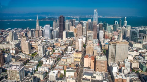 Vista de la ciudad de San Francisco, California