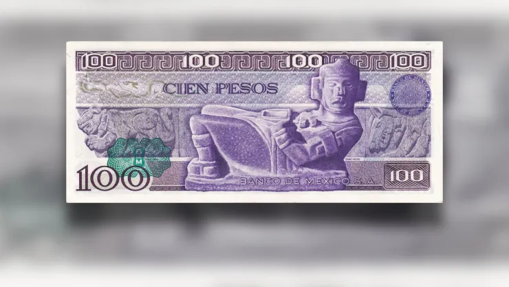 billete con la imagen de Chac Mool.jpg