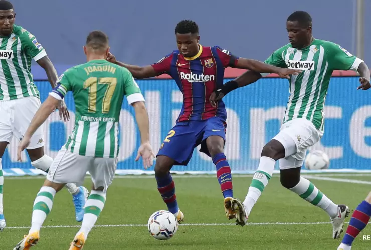 Ansu Fati ante Real Betis