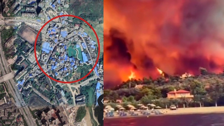 Incendios en Hawaii y techos azules en China