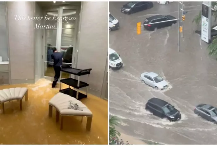 mansión-drake-se-inunda-lluvias-torrenciales-toronto-inundaciones-canada-video