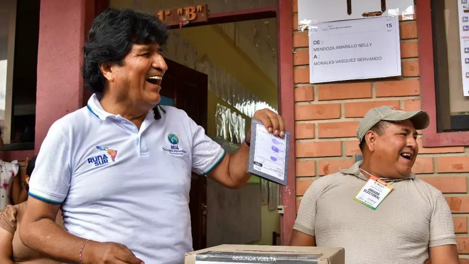 Evo Morales, expresidente de Bolivia.