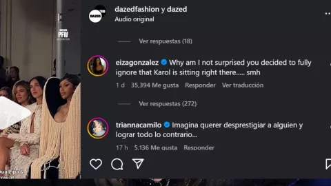 Eiza González defiende a Karol G